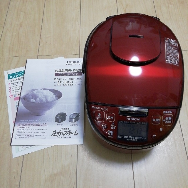 日立(ヒタチ)の【中古】日立　炊飯器　RZ-SG10J スマホ/家電/カメラの調理家電(炊飯器)の商品写真