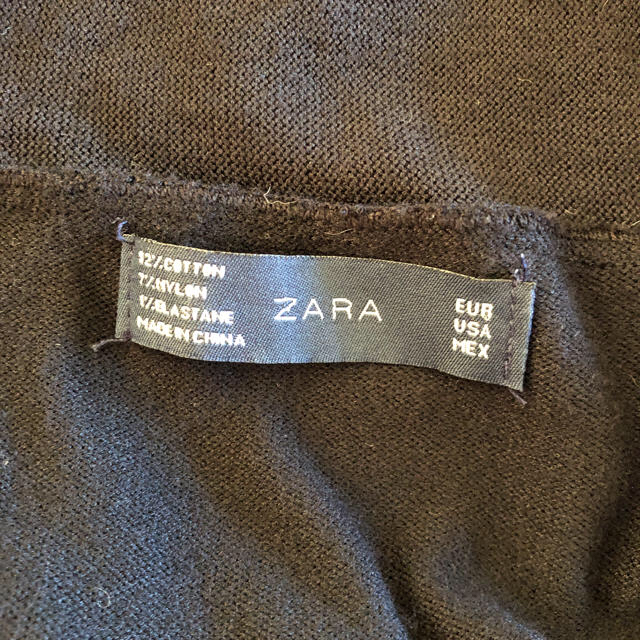ZARA(ザラ)のZARAサイズMーL 黒のカーディガン レディースのトップス(カーディガン)の商品写真