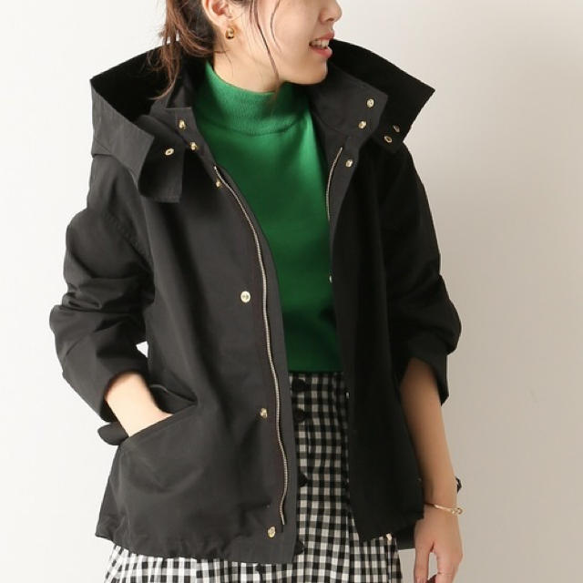 ブラック38 》Spick & Span ❀︎グログランフーディーブルゾン