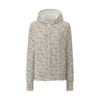 美品 UNIQLO リバティ社コラボ 花柄 UVカットパーカー