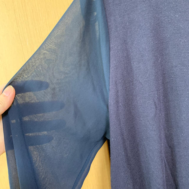 FELISSIMO(フェリシモ)の紺色カットソー Mサイズ レディースのトップス(カットソー(長袖/七分))の商品写真