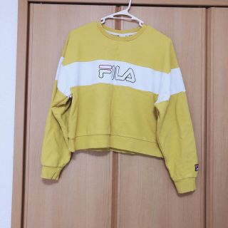 フィラ(FILA)のスウェット FILA 丈短い 黄色(トレーナー/スウェット)