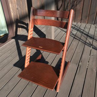 【ベビーチェア】STOKKE Tripp Trapp ウォールナット ハイチェア