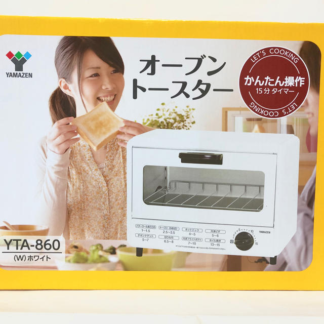 山善(ヤマゼン)のYAMAZEN 山善 オーブントースター YTA860W スマホ/家電/カメラの調理家電(調理機器)の商品写真