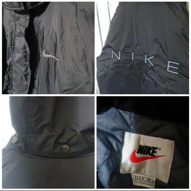 NIKE - 美品 90s 銀タグ ナイキ NIKE フード ナイロン 中綿 ベンチ 
