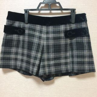 レッセパッセ(LAISSE PASSE)のレッセパッセ チェック柄ショートパンツ(ショートパンツ)