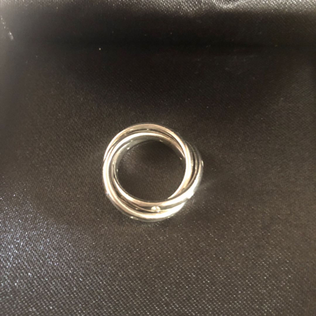 プラチナ900   ダイヤモンド三連リング レディースのアクセサリー(リング(指輪))の商品写真