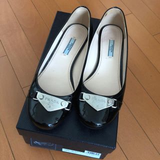 プラダ(PRADA)の美品  Prada パテント バレエシューズ(バレエシューズ)