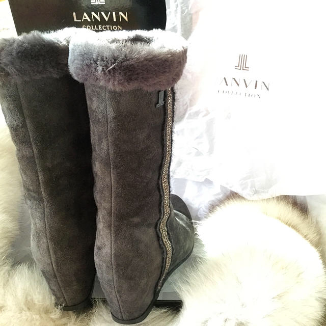 LANVIN(ランバン)のハーフブーツ  インヒール  LANVIN レディースの靴/シューズ(ブーツ)の商品写真