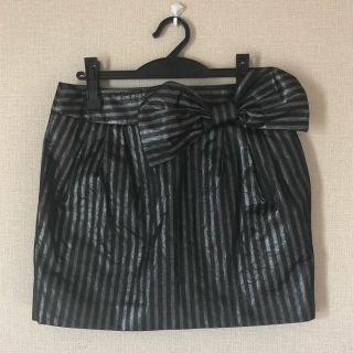 アルマーニエクスチェンジ(ARMANI EXCHANGE)のUSED アルマーニエクスチェンジ  リボンミニスカート 6（L）(ミニスカート)