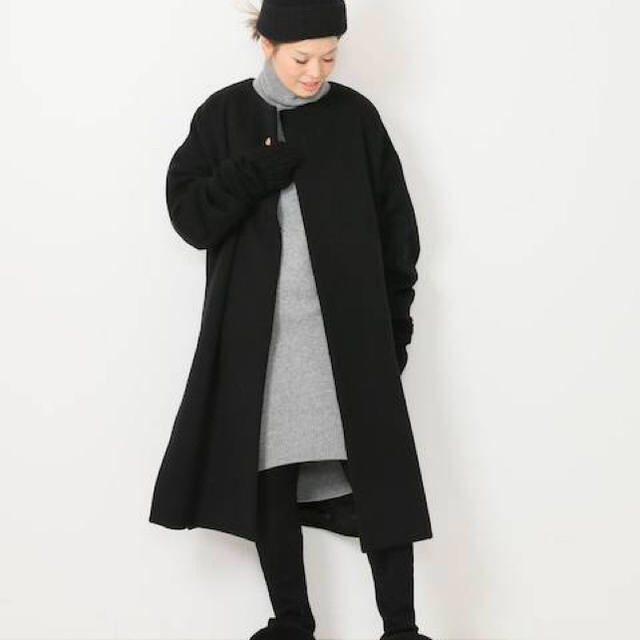 2018aw  Beaverノーカラーオーバーコート