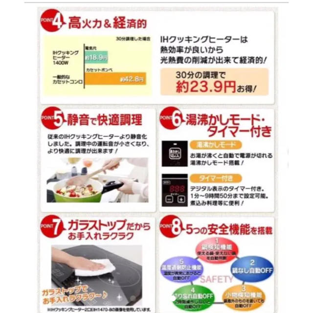 アイリスオーヤマ(アイリスオーヤマ)の激安特価2口 IH卓上クッキングヒーター 新品未使用 送料込み アイリスオーヤマ スマホ/家電/カメラの調理家電(IHレンジ)の商品写真