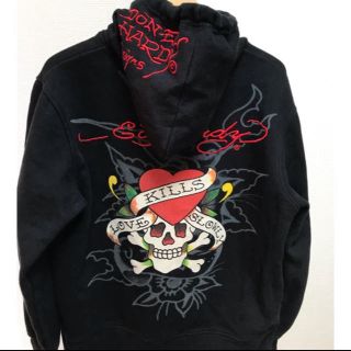 unknown London ed hardy コラボ　パーカー　美品