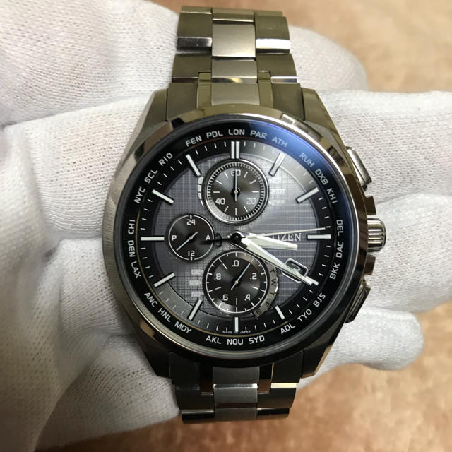 美品☆CITIZEN アテッサ AT8040-57E エコドライブ 電波-