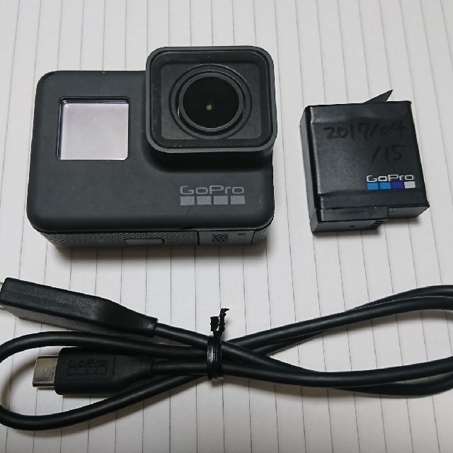 ビデオカメラGoPro Hero5 本体+充電ケーブル+バッテリ
