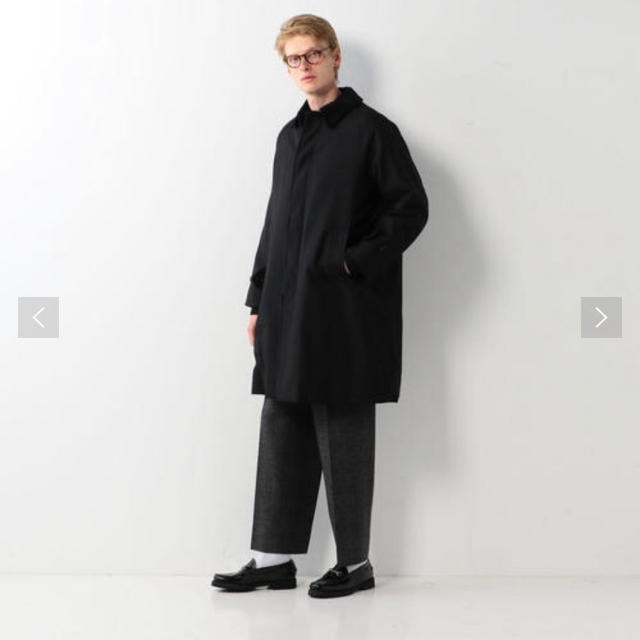 steven alan スティーブンアラン ウール ステンカラーコート ネイビー