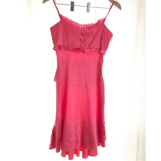 ベッツィージョンソン ピンク シルク ドレス | フリマアプリ ラクマ