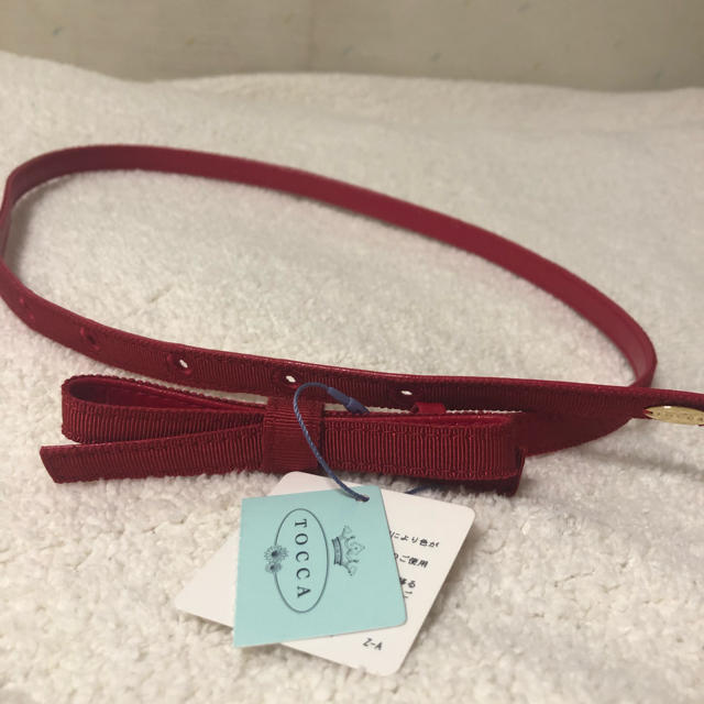 TOCCA(トッカ)の【tocca】赤リボンベルト レディースのファッション小物(ベルト)の商品写真