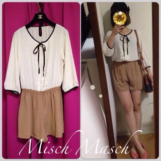 ミッシュマッシュ(MISCH MASCH)の送込✨ミッシュマッシュリボンロンパース(オールインワン)