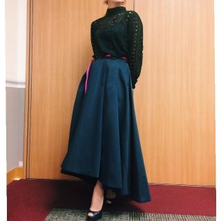 ディッキーズ(Dickies)のDickies × k3&co. FLARE SKIRT ネイビー(ロングスカート)