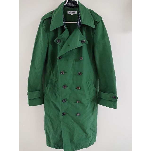 VAPORIZE(ヴェイパライズ)のトレンチコート 緑 メンズ メンズのジャケット/アウター(トレンチコート)の商品写真