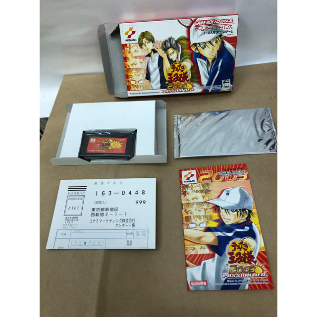 KONAMI(コナミ)のテニスの王子様　2003 PASSION RED GBA 特典カード付 エンタメ/ホビーのゲームソフト/ゲーム機本体(携帯用ゲームソフト)の商品写真