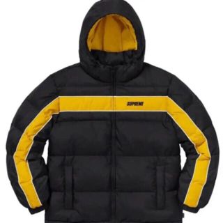 SUPREME シュプリーム 18AW Stripe Panel Down Jacket ストライプ パネルダウンジャケット アウター ブラック