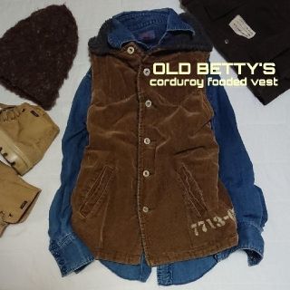 オールドベティーズ(OLD BETTY'S)のオールドべティーズ OLD BETTY'S ヴィンテージロゴフーデットボアベスト(ベスト/ジレ)