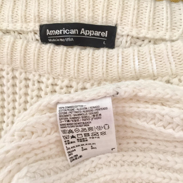 American Apparel(アメリカンアパレル)のアメリカンアパレル♡あぜ編み春ニット レディースのトップス(ニット/セーター)の商品写真