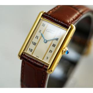 カルティエ(Cartier)の美品 カルティエ マスト タンク ゴールドライン LM Cartier (腕時計(アナログ))
