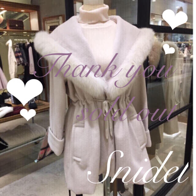 SNIDEL(スナイデル)のゆう様専用❤︎snidel♡レディライクファーモッズコート♡新品同様♡ レディースのジャケット/アウター(モッズコート)の商品写真