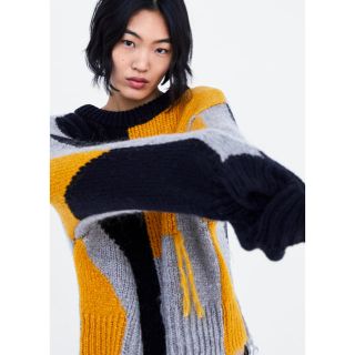 ザラ(ZARA)の日曜夜に削除します。早い者勝ち‼️ZARA 新品 ニット セーター(ニット/セーター)