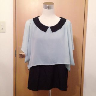 ヘザー(heather)の送料込♡heatherバイカラーTOPS(カットソー(長袖/七分))