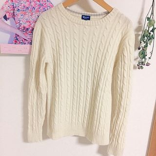 フラワー(flower)のリブニット フィッシャーマンニット used knit (ニット/セーター)