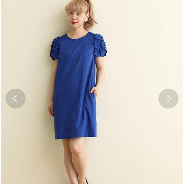 Dot&Stripes CHILDWOMAN(ドットアンドストライプスチャイルドウーマン)の【Dot&Stripes CHILD WOMAN】花モチーフ ワンピース レディースのワンピース(ひざ丈ワンピース)の商品写真