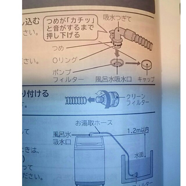 日立(ヒタチ)の洗濯機 お湯取りホース 日立(未使用品) スマホ/家電/カメラの生活家電(洗濯機)の商品写真