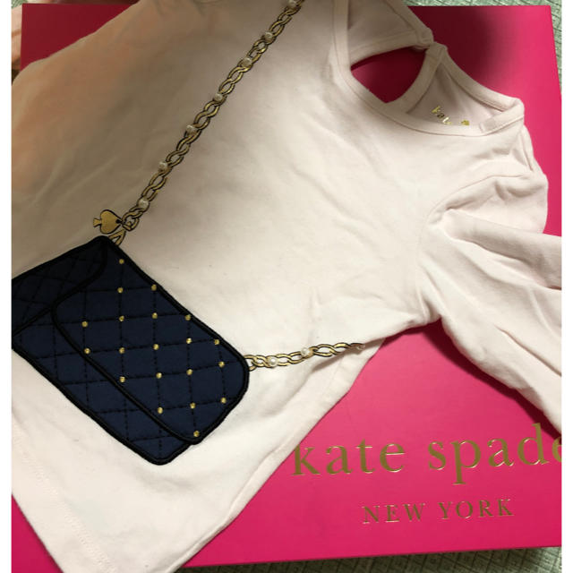 kate spade new york(ケイトスペードニューヨーク)の送料無料！ケイトスペード ロンT ガールズベビー 80 キッズ/ベビー/マタニティのベビー服(~85cm)(Ｔシャツ)の商品写真