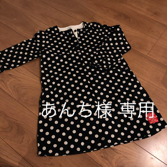 JUNK STORE(ジャンクストアー)のJUNK STORE 春秋 ドット柄 ワンピース  140 キッズ/ベビー/マタニティのキッズ服女の子用(90cm~)(ワンピース)の商品写真