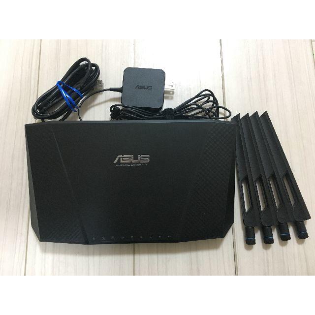 ASUS(エイスース)のASUS RT-AC87U 11a/b/g/n/ac対応 高速無線ルーター スマホ/家電/カメラのPC/タブレット(PC周辺機器)の商品写真