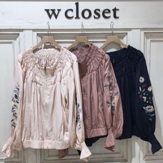 ダブルクローゼット(w closet)のスワン様専用❗️新品✨Wcloset  春ブルゾン   ピンクベージュ(ブルゾン)