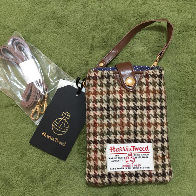 Harris Tweed(ハリスツイード)のharris tweed 携帯ケース スマホ/家電/カメラのスマホアクセサリー(モバイルケース/カバー)の商品写真