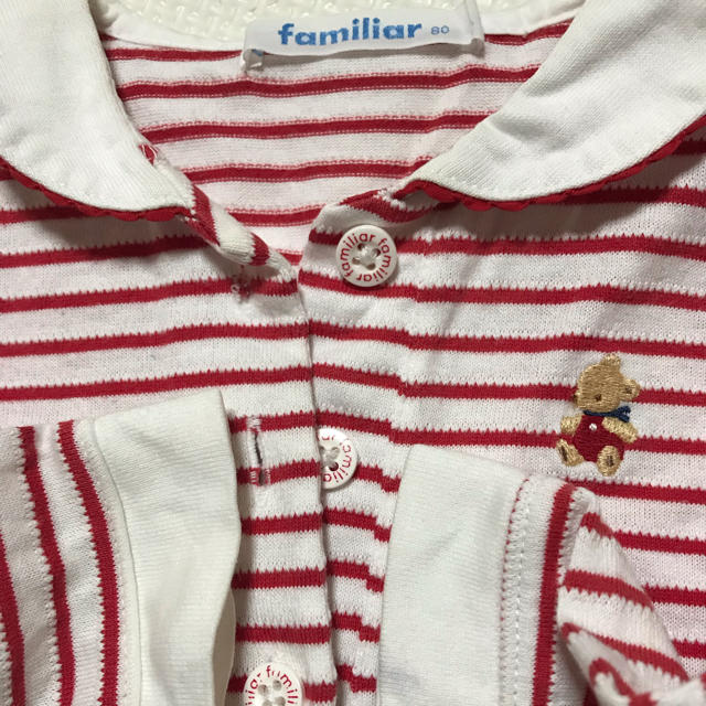 familiar(ファミリア)のyu様専用★ファミリア  長袖シャツ 80cm キッズ/ベビー/マタニティのベビー服(~85cm)(シャツ/カットソー)の商品写真