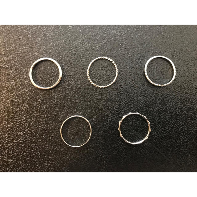 5連 ピンキーリング レディースのアクセサリー(リング(指輪))の商品写真