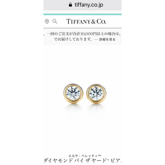 Tiffany & Co. - ティファニー  バイザヤード ピアス エルサペレッティ