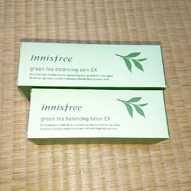 Innisfree(イニスフリー)の新品韓国コスメイニスフリーグリーンティーバランシングスキン とローションEX コスメ/美容のスキンケア/基礎化粧品(化粧水/ローション)の商品写真