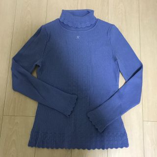 クレージュ(Courreges)のcourreges タートルネック ブルー(ニット/セーター)