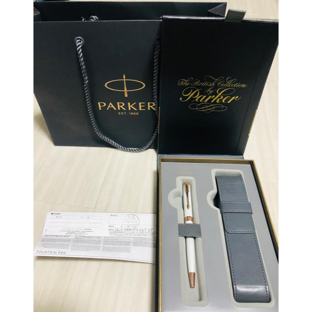 Parker(パーカー)の【未使用品】パーカー ソネット プレミアム ボールペン パール PGT インテリア/住まい/日用品の文房具(ペン/マーカー)の商品写真