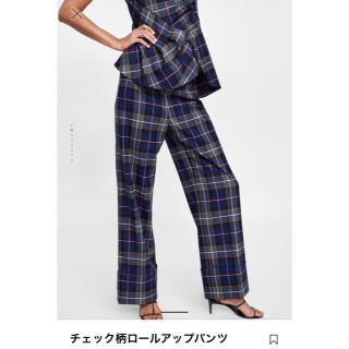 ザラ(ZARA)のZARA チェックパンツ(カジュアルパンツ)