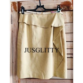 ジャスグリッティー(JUSGLITTY)の【クリーニング済】JUSGLITTY☆ラッフルフリルスカートスカート(ひざ丈スカート)