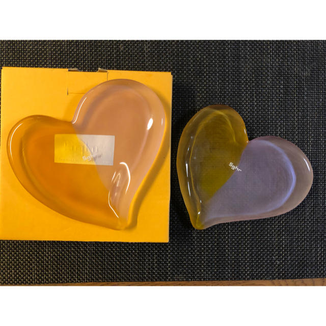 Sghr(スガハラ)のスガハラガラス sghr ジュメルハート皿S 2枚 インテリア/住まい/日用品のキッチン/食器(食器)の商品写真